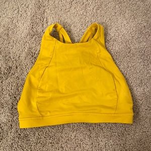 Lululemon mustard sports bra